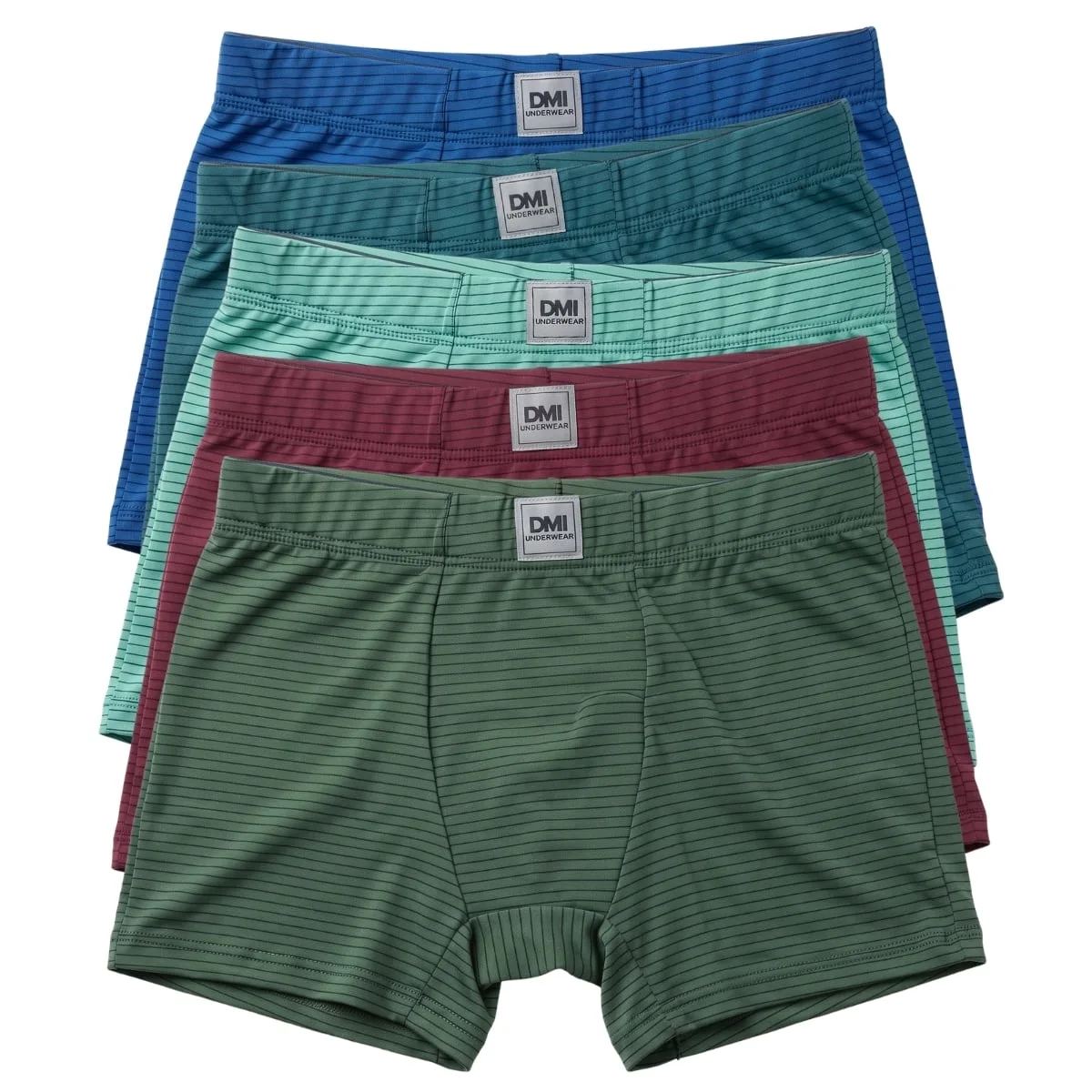 Cueca Boxer Masculina em Microfibra Listrada com Cós Largo e Forro Duplo - Imagem 2