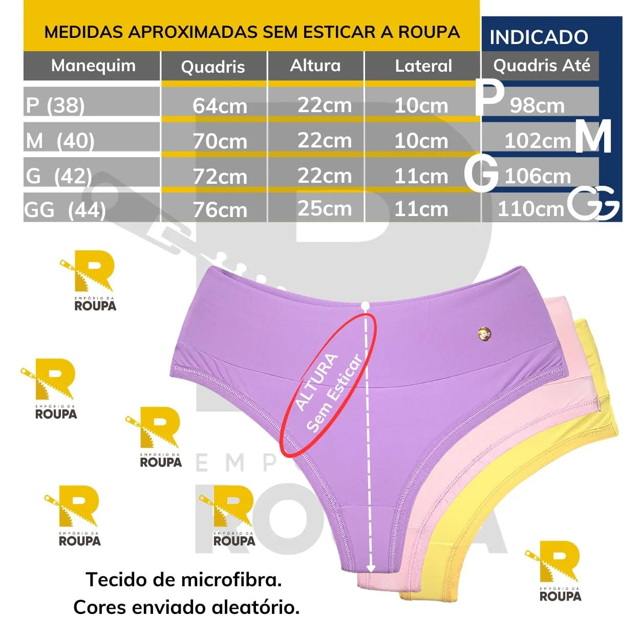 Calcinha Fio Dental Duplo - Abigail De Poliamida - Imagem 9