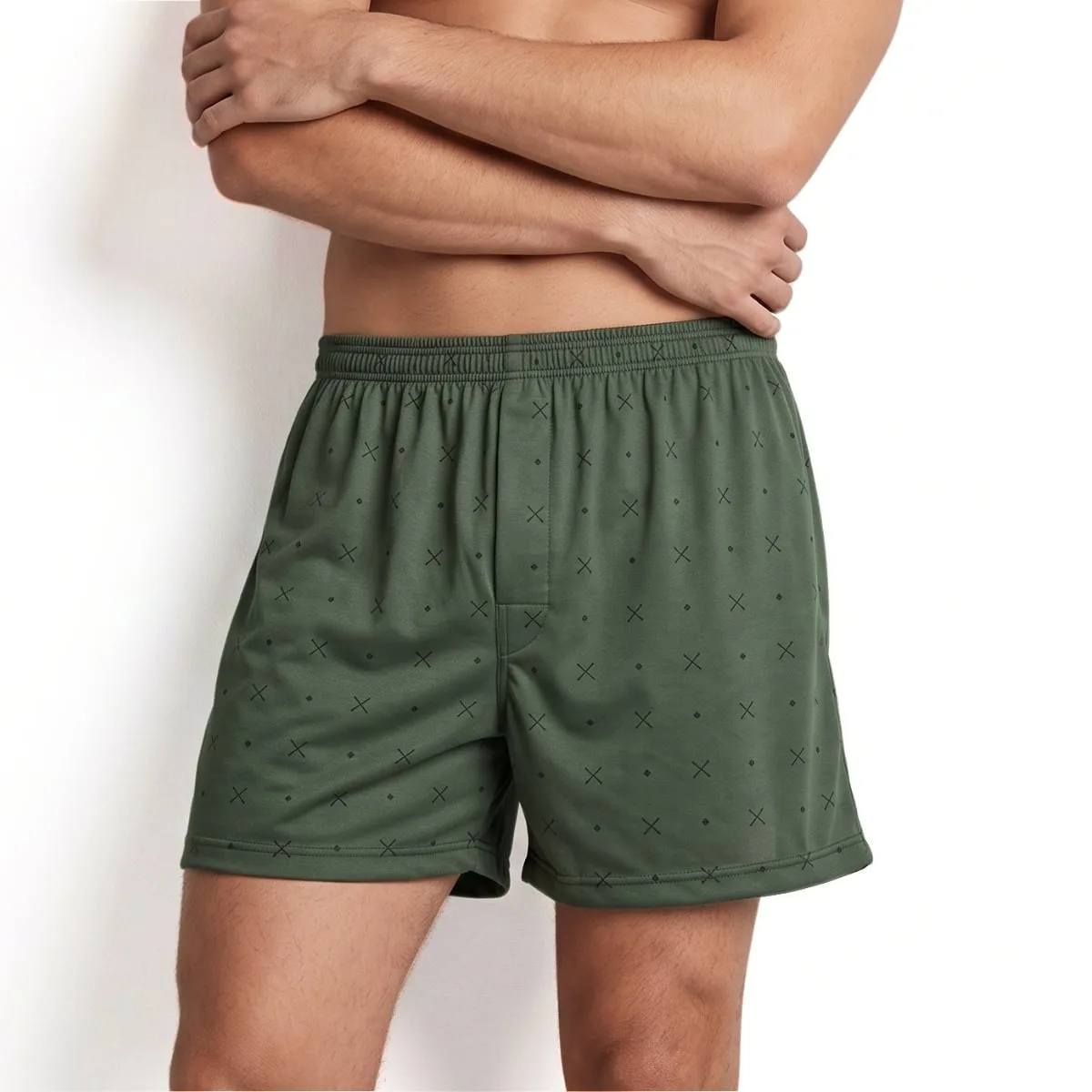 Cueca Samba Canção Masculina em Poliéster Estampada com Cós Elástico - Imagem 8