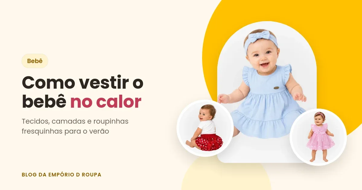 Como vestir o bebê no calor: vestidinho de algodão e calcinha bunda rica – Empório D Roupa