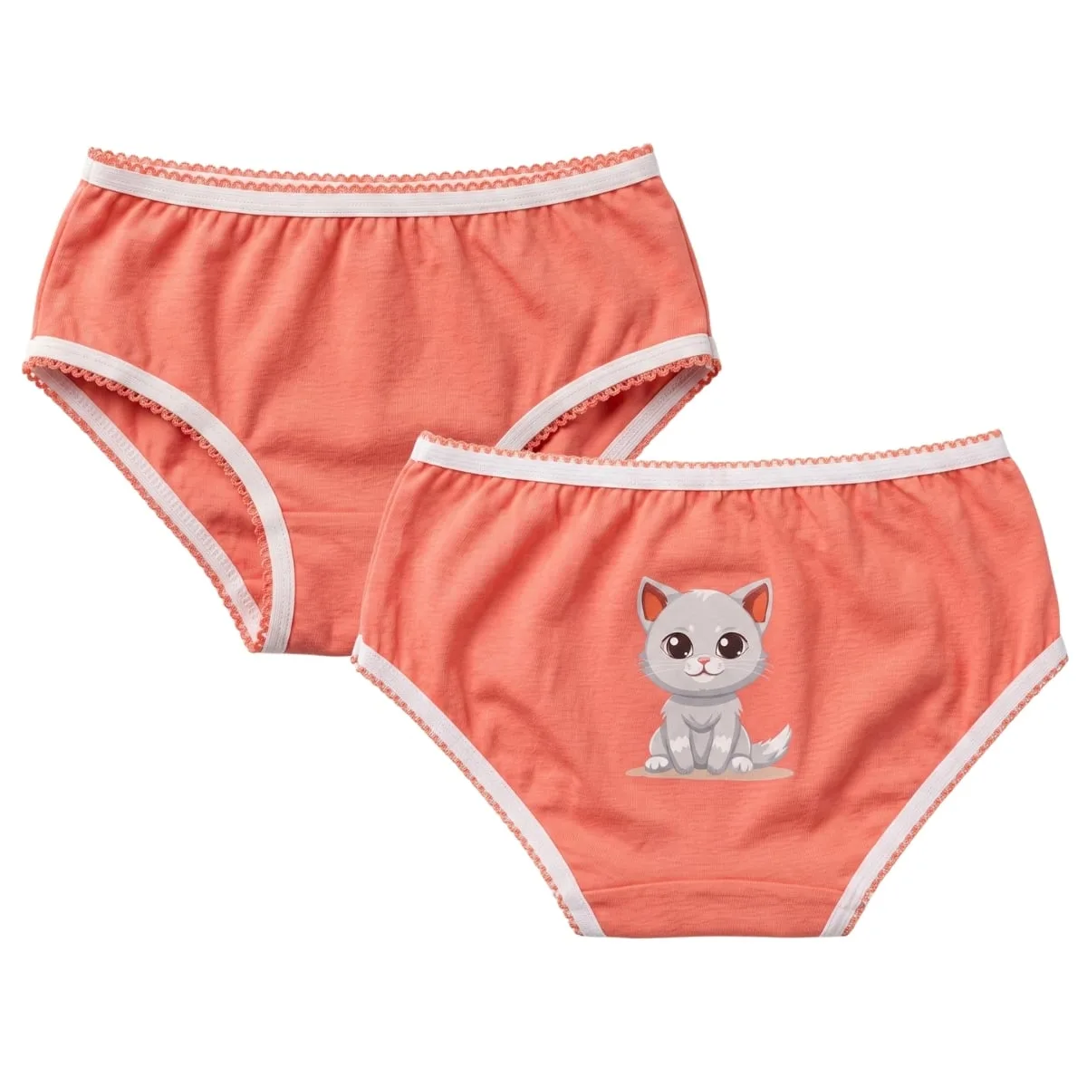 Calcinha Infantil 100% Algodão Lisa e Estampada Menina 1 a 4 Anos - Imagem 2