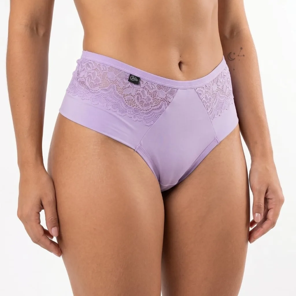 Calcinha Poliamida com Renda Feminina Lateral Larga