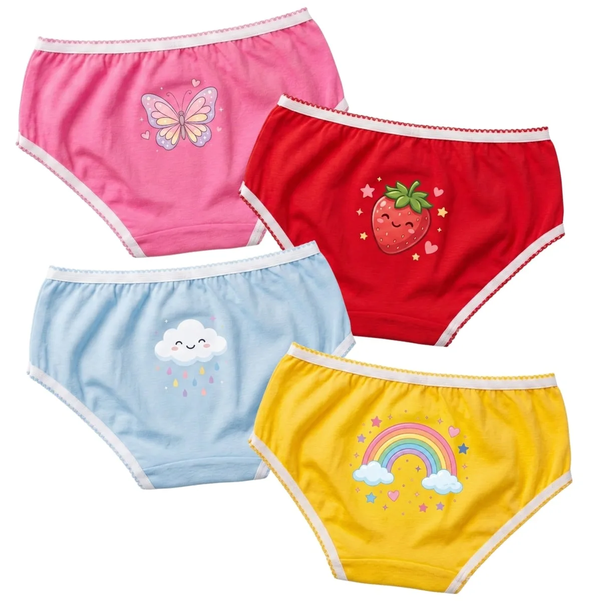 Calcinha Infantil 100% Algodão Lisa e Estampada Menina 1 a 4 Anos - Imagem 5