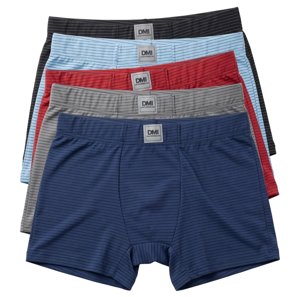 Cueca Boxer Masculina em Microfibra Listrada com Cós Largo e Forro Duplo - Imagem 5